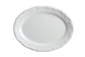 פלטה אובל אמבו 22X17 מלמין לבן***119809