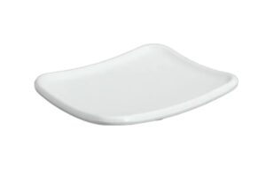 צלוחית מרובעת 17X14 ס"מ מלמין לבן***103107