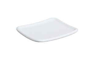 צלוחית מרובעת 14X12 ס"מ מלמין לבן***103106