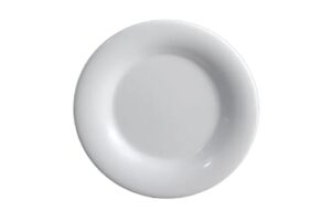 צלחת 20 ס"מ עם שוליים מלמין לבן***119908