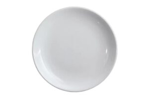 צלחת סהר 23 ס"מ מלמין לבן***122609