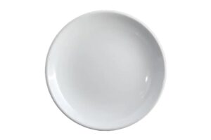 צלחת סהר 20 ס"מ מלמין לבן***122608