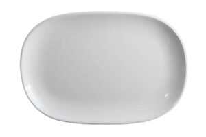 צלחת מלבנית 25X36 ס"מ מלמין לבן***123014