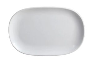 צלחת מלבנית 19X27 ס"מ מלמין לבן***123011