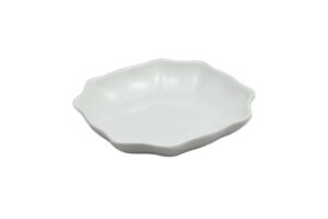 צלחת קלמיה עמוקה 18X18X3.7 מלמין לבן***114907