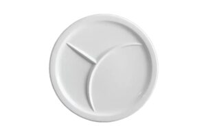 צלחת מחולקת 22.6 מלמין לבן***102109