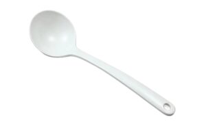 מצקת עגולה 30*9 מלמין לבן***510712