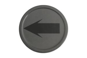 שלט חץ 10 ס"מ מלמין***0005