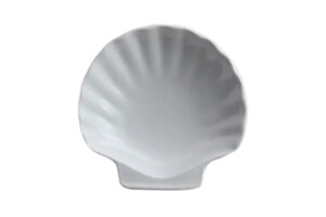 צדף קטן 10 ס"מ מלמין לבן***503804