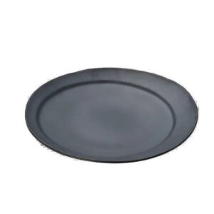 צלחת עגולה מלמין דופן משופע שחור 28 ס"מ  1380811B