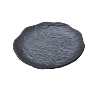 צלחת פרח מלמין שחור 25 ס''מ 1382910B