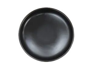 צלחת מלמין עמוקה 19 ס"מ שחור