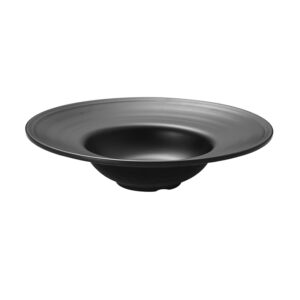 צלחת מלמין 24 ס"מ שקע שחור CSB13870-10