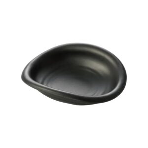 צלחת מאזה מלמין שחור 17*14.6*4.7  12135