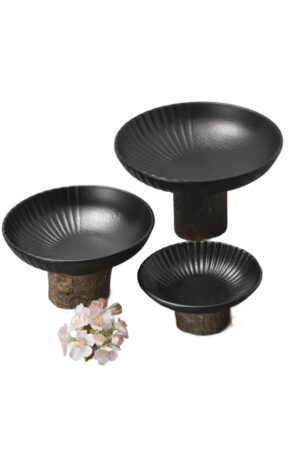 צלחת עמוקה מלמין 174 ס"מ TSUKI שחור 13883-07B