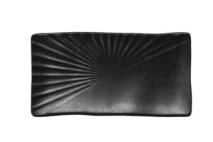 פלטה מלבנית מלמין 40 סמ TSUKI שחור