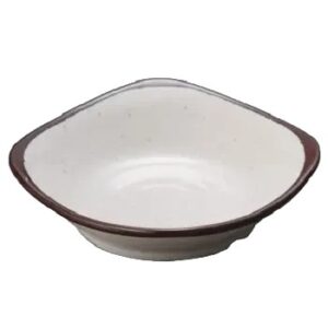 קערית מרובעת מלמין קרם 14.8*14.8*38   076