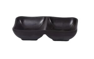 קערית סושי מלבנית 13.8X3.8X3 -- X2  ס"מ שחור