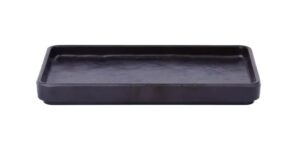 פלטה מלבנית מלמין 29X13.5 ס"מ גובה 2 ס"מ שחור