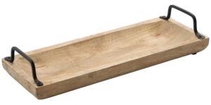 פלטה עץ מלא 40X15X7 עם ידיות***17602123