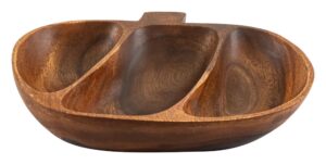 כלי הגשה מחולק 3 תאים 28X25X5 סמ עץ 17622046