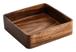 קערה מרובע עץ 25X7.5 ס"מ**17623005