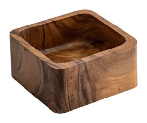 קערה מרובע עץ 15X7.5 ס"מ**17623007