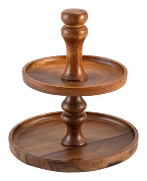 סטנד 2 קומות עץ 20 & 25 ס"מ**17623033