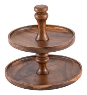 סטנד 2 קומות עץ 25 & 30 ס"מ**17623034