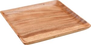 צלחת מרובעת עץ 30ס"מ***10002120