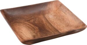 צלחת מרובעת עץ 20ס"מ***10002122