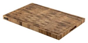 קרש חיתוך בוצ'ר עץ חום 60X45X3.5 ס'מ***14500594