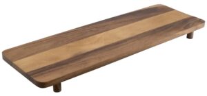 פלטה הגשה עץ עם רגל 65X22X5 ס"מ***17605001