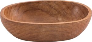 קערה אובלית עץ מלא 18X13X5 ס"מ 17608102