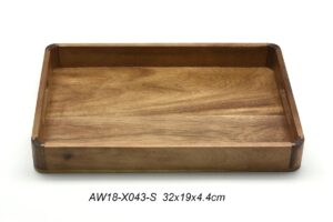 מגש עץ מלבני 32X19X4.4 ס"מ אקשיה