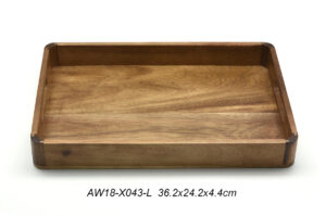 מגש עץ מלבני 32X19X4.4 ס"מ אקשיה