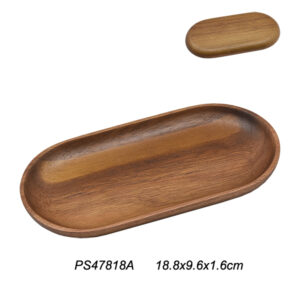 פלטה עץ אובלית  19X9.6 ס"מ אקשיה