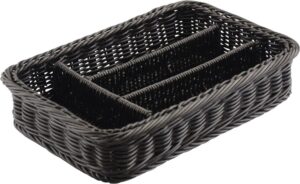 סלסלה שטוחה לסכו'ם שחור 36X25X7 ס'מ***18725132