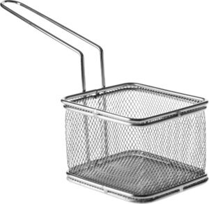 סלסלה רשת מלבנית עם ידית 10X8X6.5***15108901