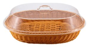 סלסלה אובלי עם מכסה פוליקרבונט 44X34 ס'מ***19102323