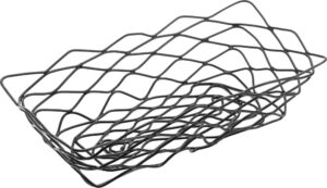 סלסלה רשת מלבנית שחור 25.5X12.5X6 ס'מ***13601110