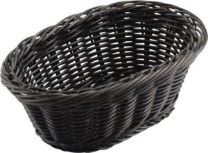 סלסלה אובלית שחור 19X12X7 ס'מ***18724006