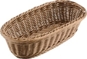 סלסלה אובלית אפור 28X15X7***18754069