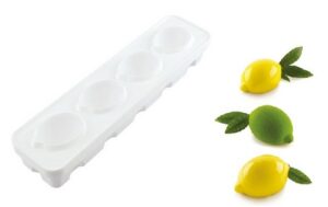 תבנית סיליקון 4 שקעים LIMONE ס.לבנה
