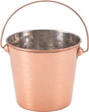 דלי מרוקע ציפוי נחושת 11X10 ס'מ***13603011