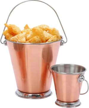 דלי מרוקע ציפוי נחושת 13X13 ס"מ***13603013