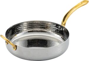 מתבת מיני נירוסטה ידיות פליז 18X4.5 ס'מ***13601318