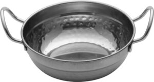 מחבת עמוקה 2 ידיות נירוסטה מרוקע 18X6 ס'מ***13602618