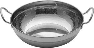 מחבת עמוקה 2 ידיות נירוסטה מרוקע 21X6 ס'מ***13602621