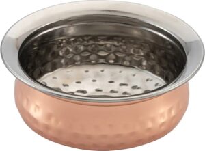 כלי הגשה עגולה ציפוי נחושת 13X5.5 ס'מ***13602913